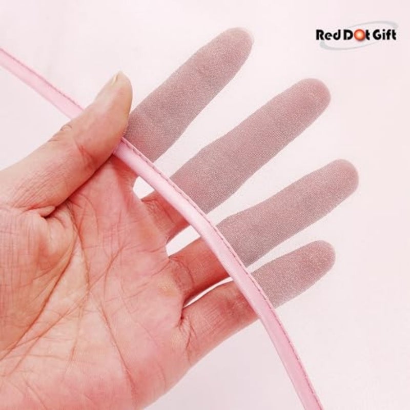 Pack of 10 Premium Organza Hanging Garment Bag 66''x 24''/ 165 60cm Tie with ribbon Dress Bags for Closet and Cloth Storage Light Pink - Image 5