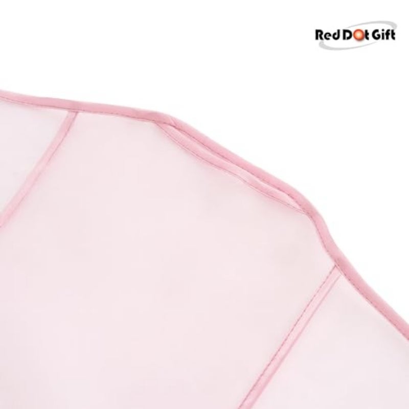 Pack of 10 Premium Organza Hanging Garment Bag 66''x 24''/ 165 60cm Tie with ribbon Dress Bags for Closet and Cloth Storage Light Pink - Image 3