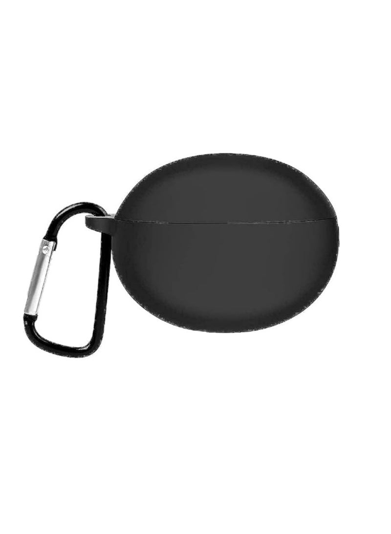 Silicone Headphone Case for Huawei Freebuds 6i 2022 with Keychain (Black) - Huawei Freebuds 6i - (Black) - Image 4