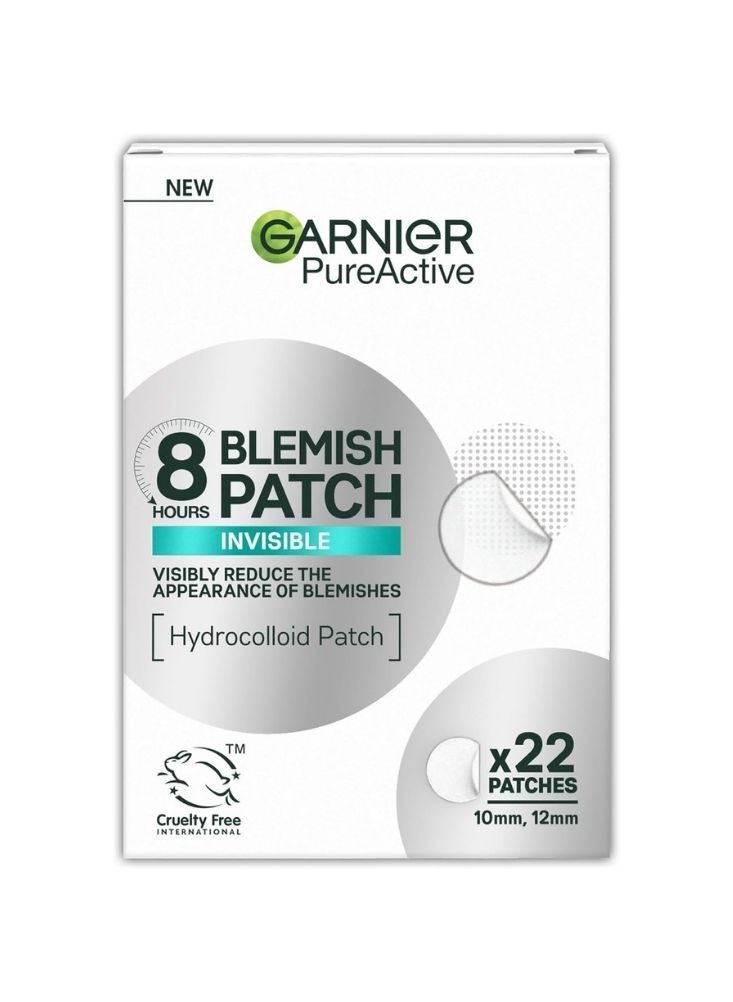 بريميم رقع غارنييه بيور أكتيف لعلاج حب الشباب تدوم ٨ ساعات ٢٢ رقعة - رقعة هيدروكولويدية لبشرة أوضح - Image 1