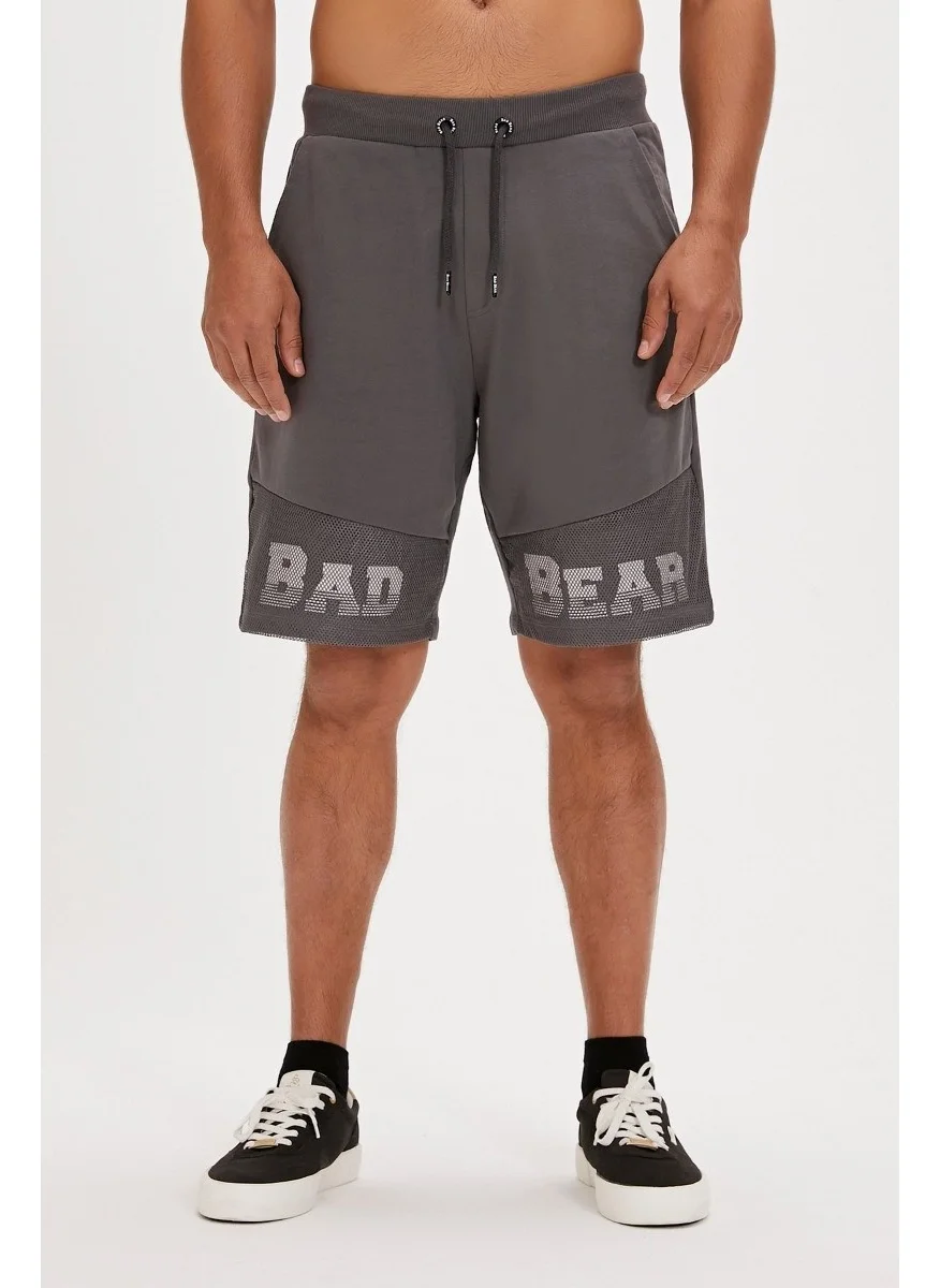 باد بير Grid Men's Black Shorts