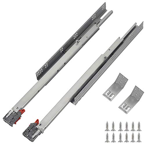 OCG Undermount Drawer Slides 18 inch (6 Pairs), Full Extension Soft Close Concealed Drawer Runners, Come with Mounting Screws and Brackets - Image 1