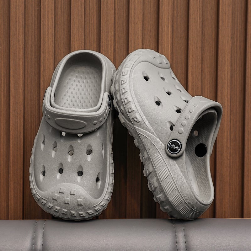 Children'S Sandals Boys' Summer Medium And Large Children'S Slippers Hole Shoes Girls' Baby Sandals Slippers Soft Drinks Non-Slip Beach Shoes - Image 4