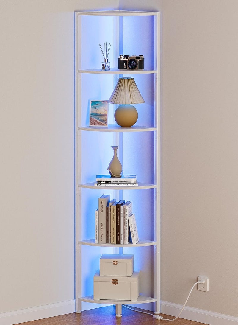 Yanara APP & Remote Controlled RGB Corner Shelf with Music Sync – 256-Level Smart LED Shelf for Saudi Homes, Timing Mode & Anti-Rust Metal Frame  - Image 3