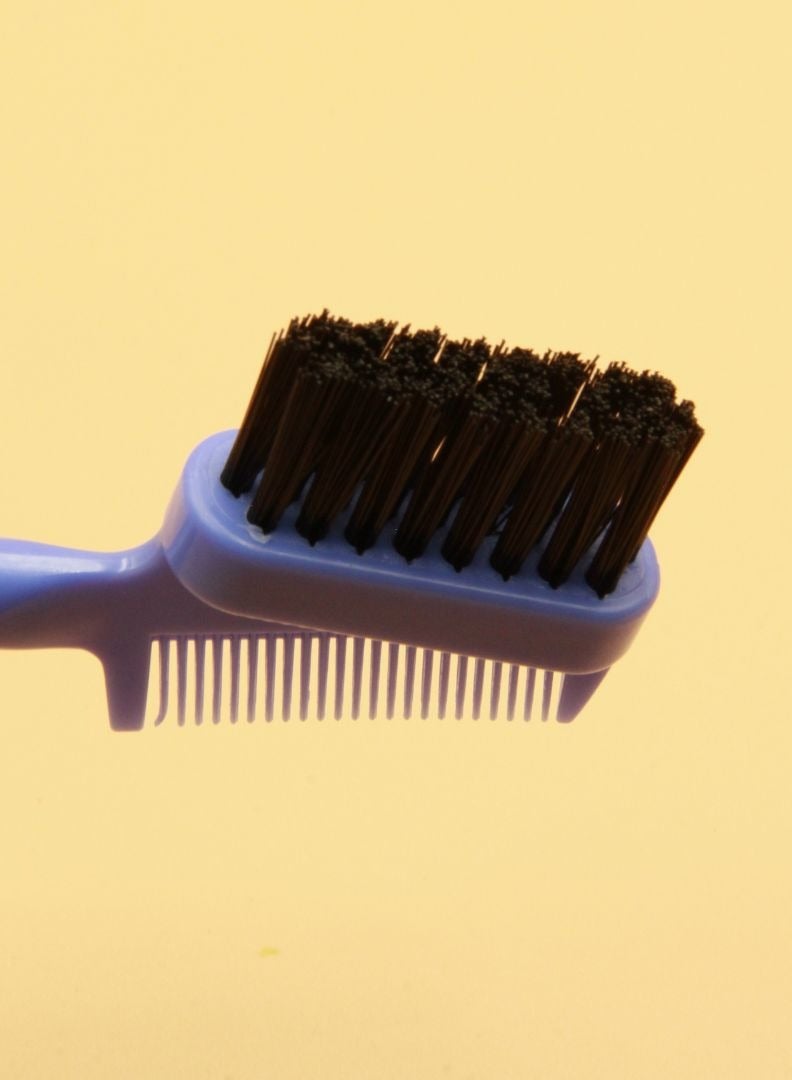 Prime 3 in 1 Hair Edge Brush with Rat Tail Comb Eyelash Comb Edge Control Brush, Double Same Sided Hair Comb for Women Girls Beauty Natural Styling Hair Edge Eyebrow Brushes - Image 4