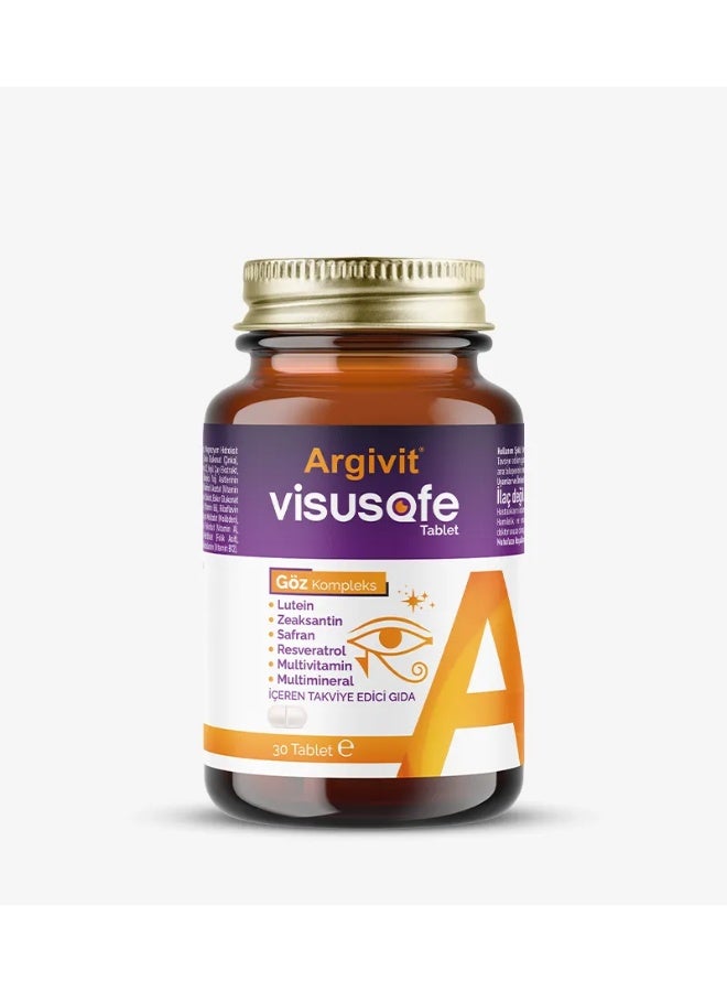 Argivit Visusafe Advanced Eye Health Formula: Lutein, Zeaxanthin, Multivitamin Tablets - Image 2