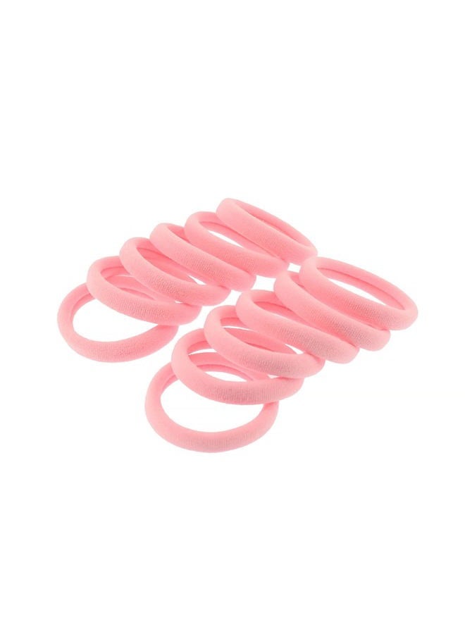 PIDOUDOU 100 Pack Seamless Hair Ties for Women Girls Ponytail Holders for Thick Hair (light pink) - Image 5