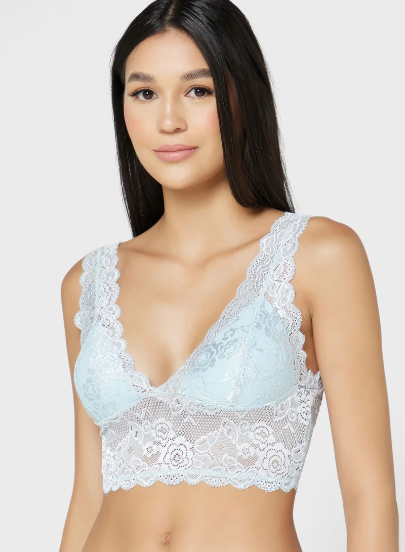 ONLY Plunge Neck Knitted Bra
