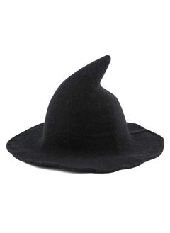 Edoneery Edoneery Halloween Witch Hat for Women Wide Brim Foldable Pointed Cap for Halloween Party Costume Accessory  - Image 1