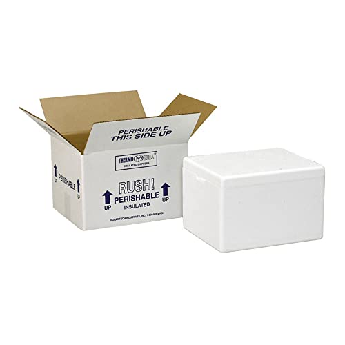 Polar Tech 245C Thermo Chill Insulated Carton with Foam Shipper, Medium, 17" Length x 10" Width x 8-1/4" Depth, Original Version - Image 1