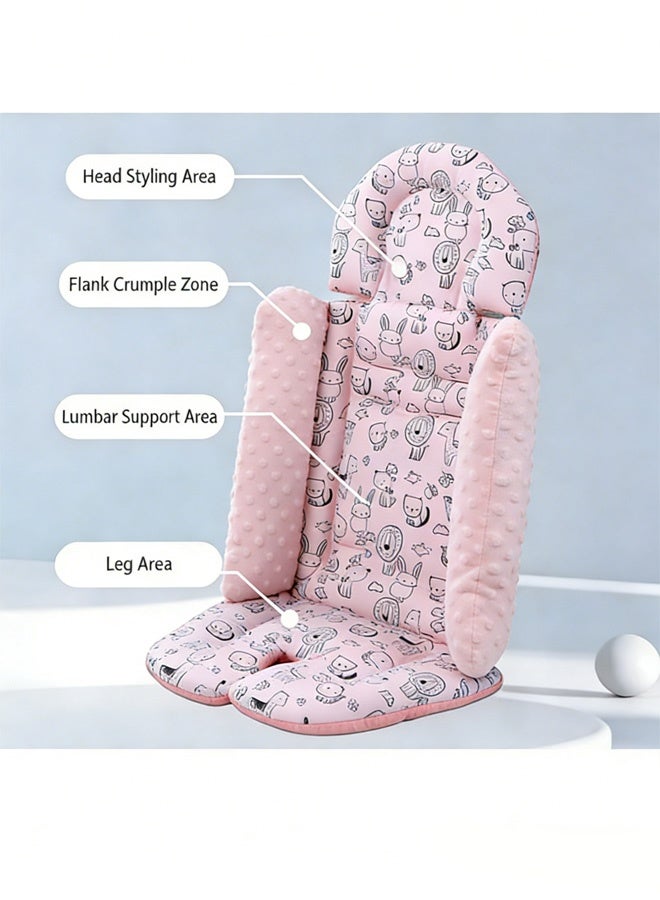 Berma Baby بطانات مقعد عربة الأطفال العالمية، بساط قابل للعكس وناعم لعربة الأطفال حديثي الولادة مع شبكة هوائية متعددة الوظائف وسادة أطفال لعربات الأطفال ومقاعد السيارات والكراسي العالية - Image 3