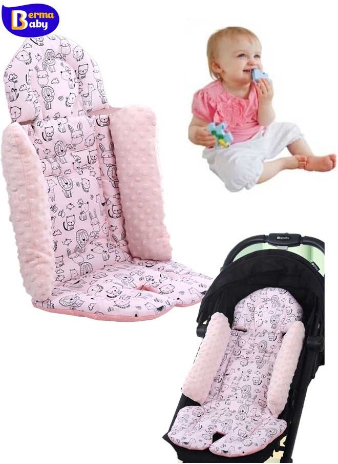 Berma Baby - بطانات مقعد عربة الأطفال العالمية، بساط قابل للعكس وناعم لعربة الأطفال حديثي الولادة مع شبكة هوائية متعددة الوظائف وسادة أطفال لعربات الأطفال ومقاعد السيارات والكراسي العالية - Image 1