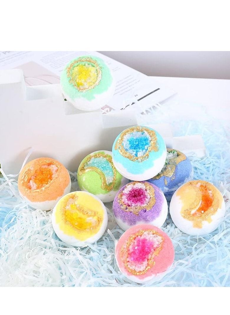 DMG TECH Bath Bomb Gift Set, DMG 9-Pack Natural Organic Bath Bombs, 100g Bath Balls Bubble Bath Salt Balls, Can Moisturize The Skin, with Natural Sea Salt and Essential Oils, for Relaxation and Stress Relief  - Image 3