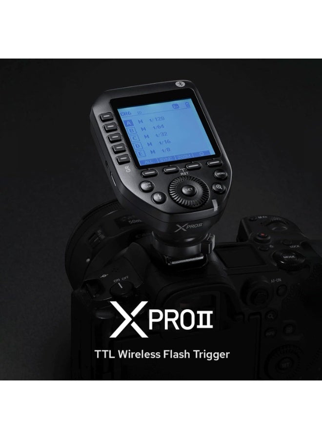 Godox XPROII-S Wireless Flash Trigger 2.4G Wireless Flash Trigger Transmitter TTL Autoflash 1/8000s HSS 32 Channels 16 Groups Large LCD Screen Support APP Control for Sony Cameras - Image 2
