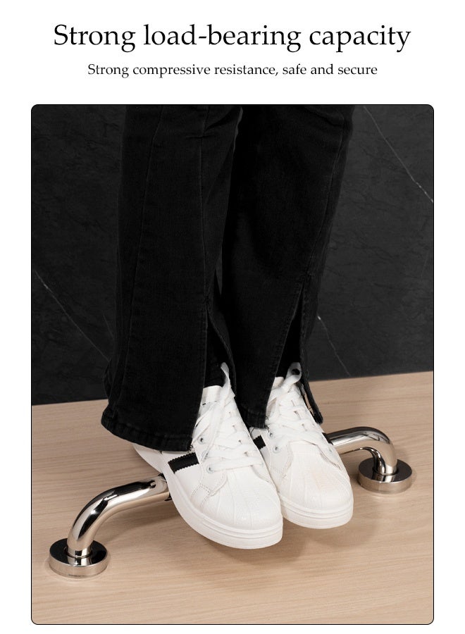 DUNISO Grab Bars for Bathroom, Anti Slip Bathroom Handicap Grab Bars for Showers,Safety Bath & Toilet Rail for Elderly Senior with Anti Slip Rubber Grip，Suitable for Bathroom Elderly Handicap Senior Pregnant,40cm - Image 5