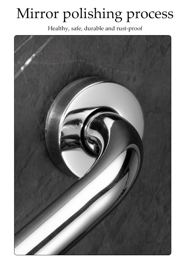 DUNISO Grab Bars for Bathroom, Anti Slip Bathroom Handicap Grab Bars for Showers,Safety Bath & Toilet Rail for Elderly Senior with Anti Slip Rubber Grip，Suitable for Bathroom Elderly Handicap Senior Pregnant,40cm - Image 3