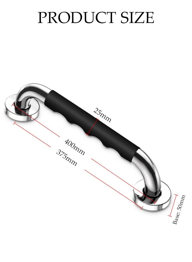 DUNISO Grab Bars for Bathroom, Anti Slip Bathroom Handicap Grab Bars for Showers,Safety Bath & Toilet Rail for Elderly Senior with Anti Slip Rubber Grip，Suitable for Bathroom Elderly Handicap Senior Pregnant,40cm - Image 2