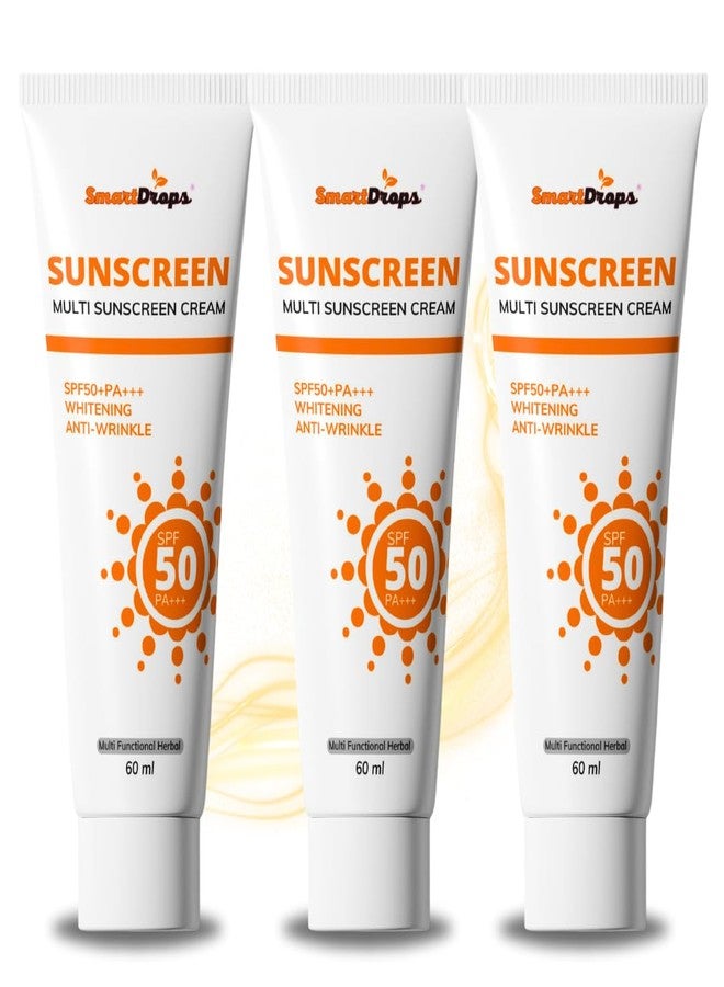 Smartdrops sunscreen for Daily Glow and Sun Protection cream 180ml (Pack of 3) - Image 1