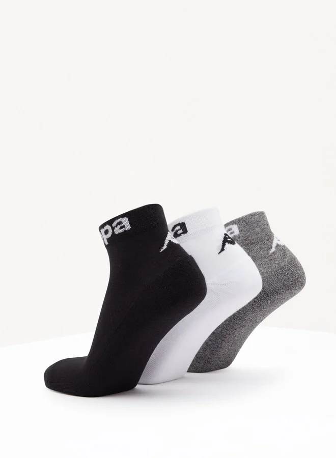 كابا Men's Printed Ankle Length Sports Socks - Set of 3