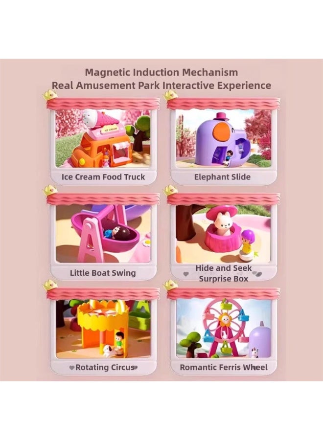Magnetic Dream Playground Doll House Interactive Educational Playset for Girls 3+ Years Old DIY Assembly Creative Pretend Play Birthday & Eid Gift Kids Play House Toy - Image 5