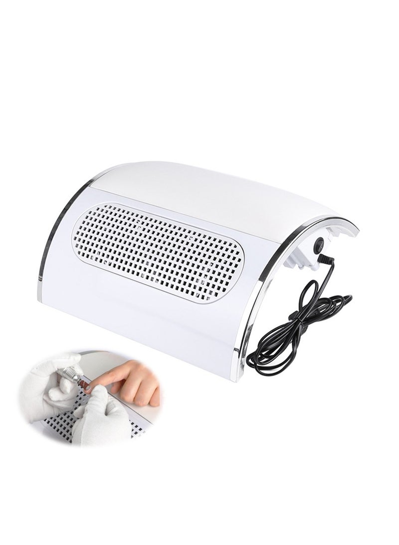 Nail Dust Collector, Vacuum Dust Extractor for Poly Nail and Acrylic, Nail Dust Vacuum Cleaner with Fan for Manicure, - Image 1