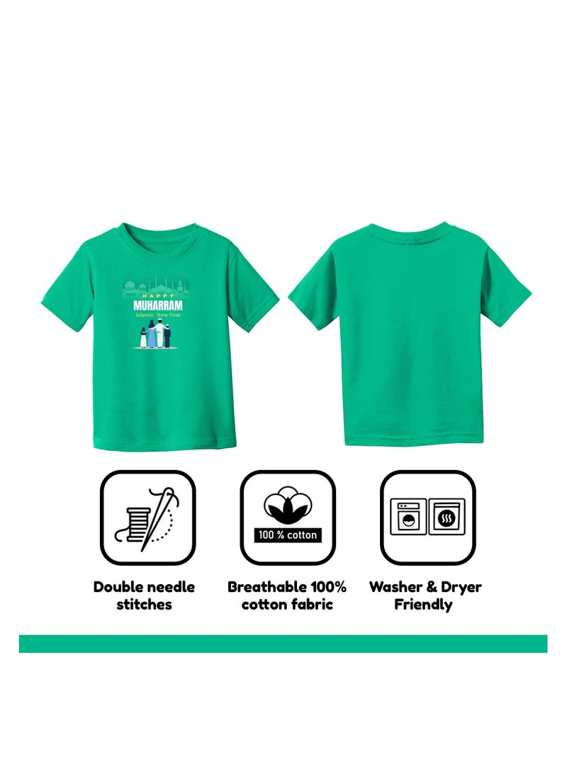 PRINTSHOP4ME - Islamic New Year Women's T-Shirt–Half Sleeve Round Neck Cotton Tshirt-Soft&Breathable Fabric Ideal For Daily Wear&Special Occasions - Image 1