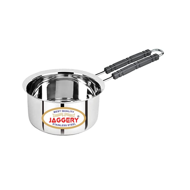 JAGGERY Stainless Steel Extra Heavy Saucepan with Sturdy Handle/Tea Pan/Milk pan/Tapeli, (Capacity 1.8 LTR) 1800ml, - Image 3