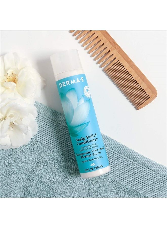 derma-e Scalp Relief Conditioner with Psorzema Herbal Blend – All Natural Scalp Treatment & Dandruff Conditioner – Soothes Itchy Scalp and Promotes Scalp Health, 10 Fl Oz (Pack of 1) - Image 3