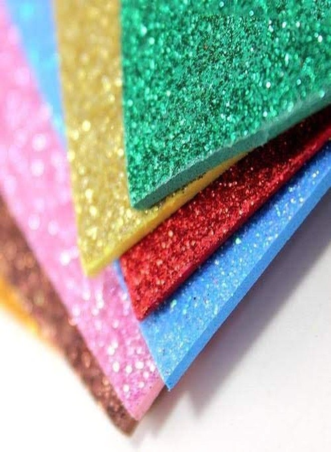 Ditya Crafts Arham Mktg EVA Foam A3 Size Glitter Sheets for Arts & Crafts, Scrap-Booking, Paper Decorations Pack of 10_Silver - Image 3