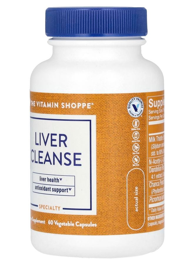 The Vitamin Shoppe Liver Cleanse 60 Vegetable Capsules - Image 2