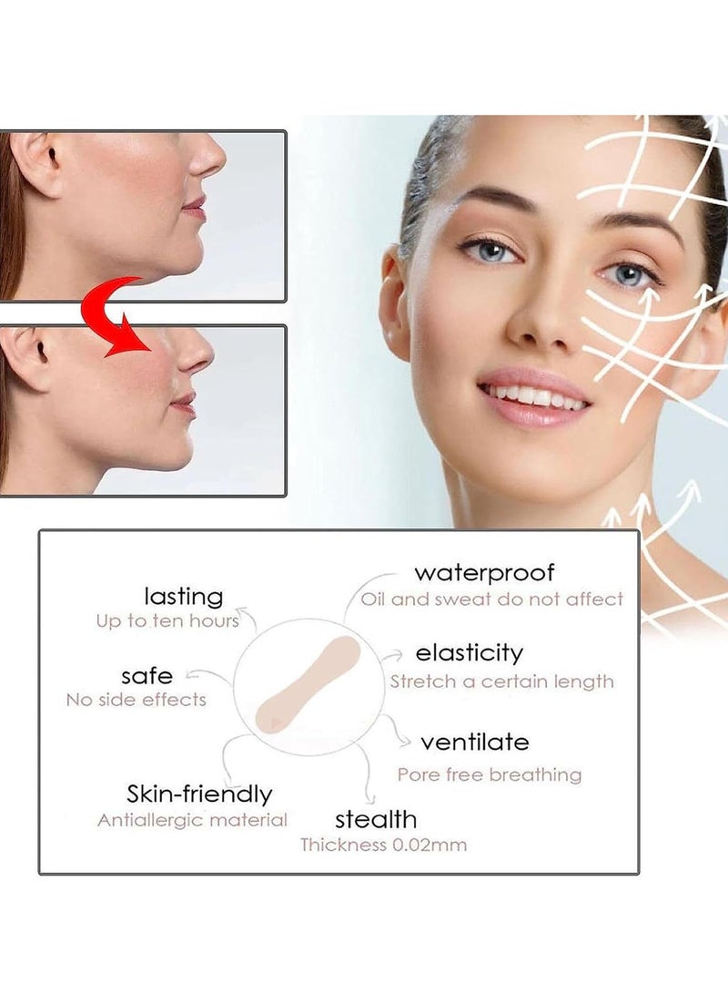 GGOOT Invisible Face Lifter Tape, Face Lift Tape Invisible for Double Chin - Breathable, Invisible Secret Make Up Stickers, Facelift Tape for Face Invisible Neck, Instant Face Lift Sticker - Image 5