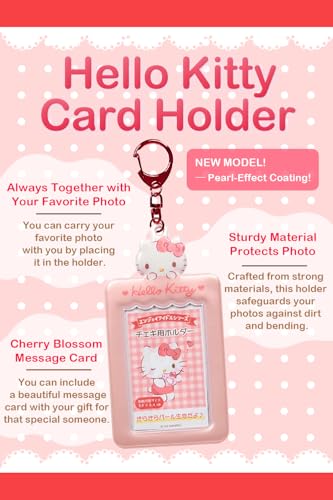 SanrioOriginal Card Holder Keychain (Japan Import) - Includes Cherry Blossom Message Card ([NEW] Kitty) - Image 2
