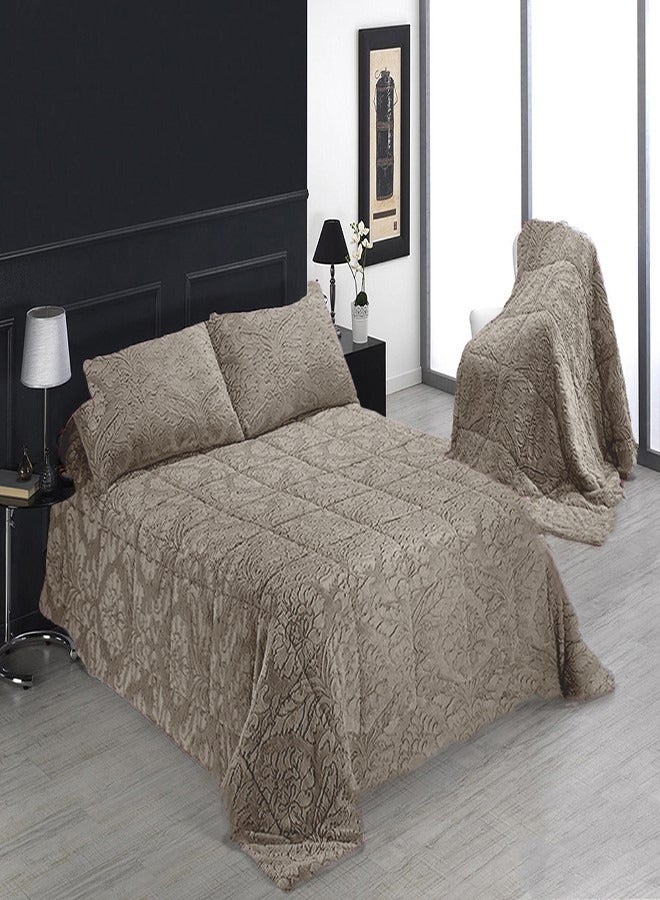 Mora spain Mora Blanket - Model: Allegiance Infinity Size: 220*240 + 2 blushers 50*70 - Weight: 5.5 kg - Image 1