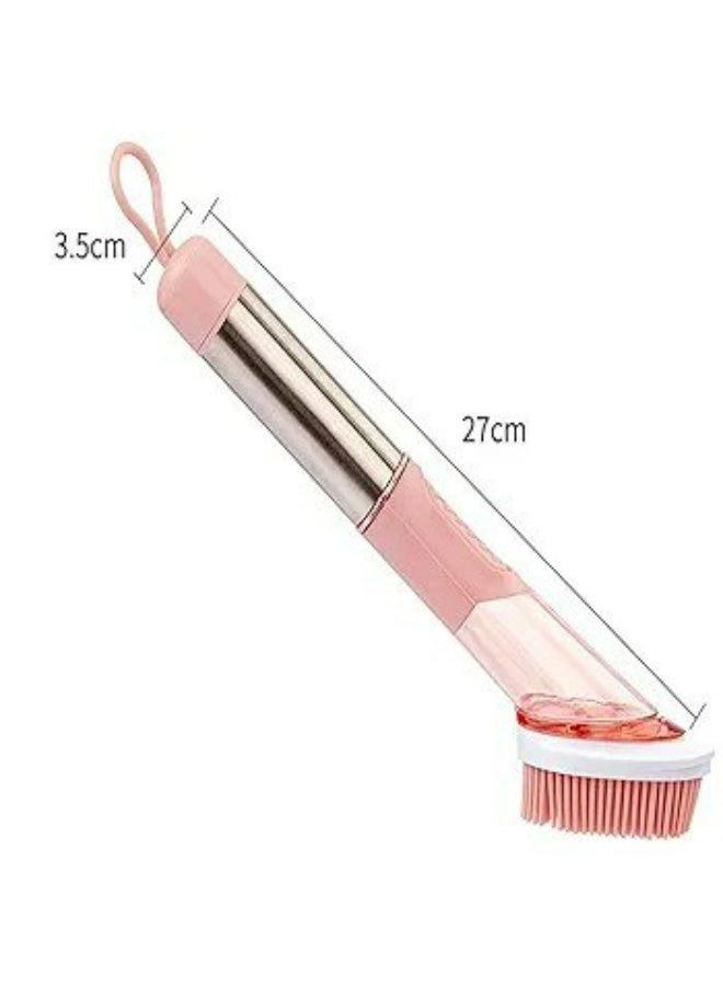 فرشة تنظيف متعددة الاستخدامات مع خزان صابون + 3 رؤوس تبديل – لتنظيف الأواني والأسطح بسهولة - Image 4