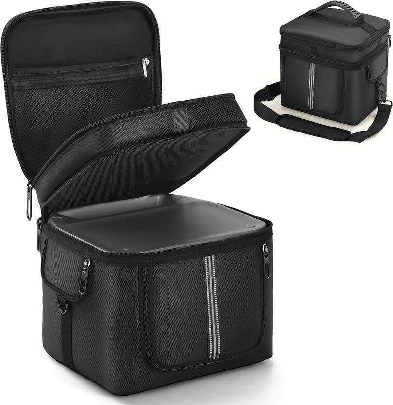 EUGOOCX Carrying Case Compatible with ECOFLOW River River 2 MAX Portable Power Station, Travel Storage Bag with Zipper Windows for Generator, Charging Cable and Accessories - Image 1