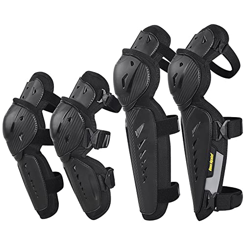 Tempsnow Knee and Elbow Pads Motorcycle Knee and Shin Guards with Elbow Pads for Men All Seasonal Dirt Bike Knee Guards Protective Gear - Image 1