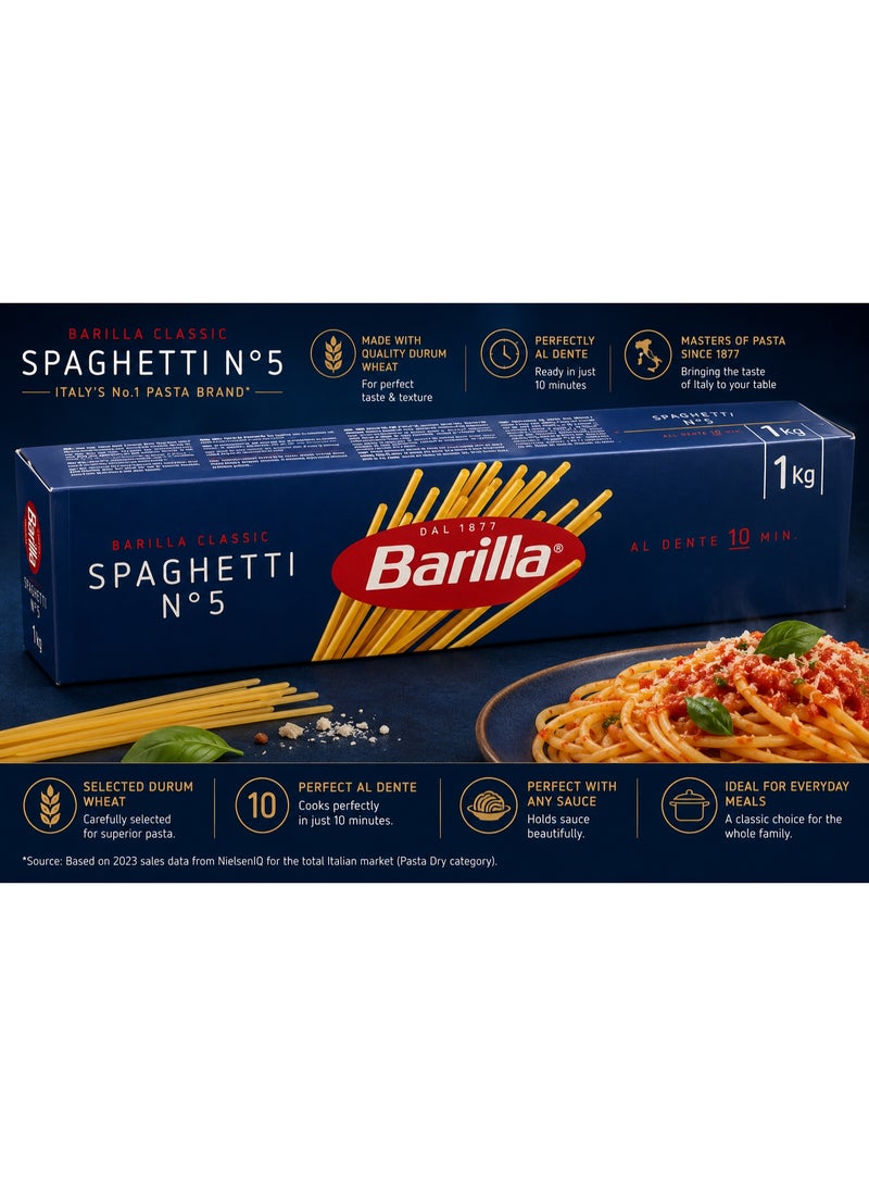 Barilla Spaghetti No.5 1kg - Image 5