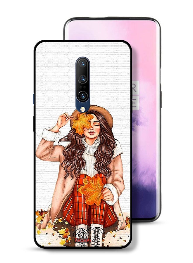 Tolwak OnePlus 7 Pro Protective Case Cover Holding Autumn Leaves Art - Image 1