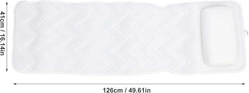 Ejoyous Full Body Bath Pillow Ergonomic Luxury Bathtub Pillow with Head Neck Shoulder and Back Support 5D Bath Pillows for Tub with 13 Anti Slip Suction Cups Fits All Bathtub  - Image 2