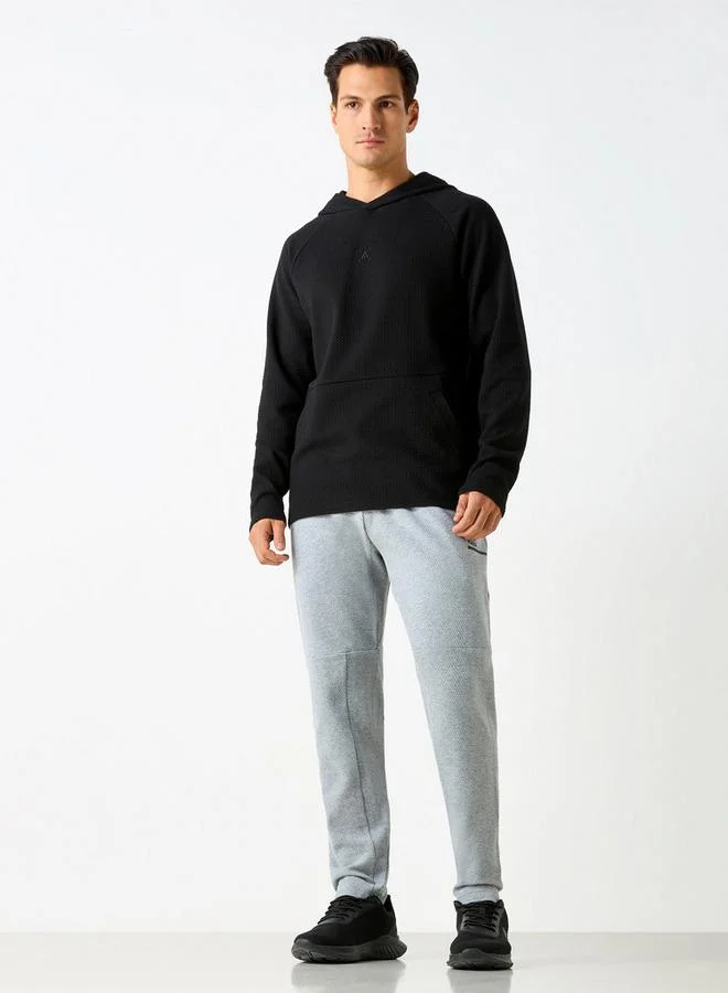 ADOT by Splash Textured Hoodie with Kangaroo Pocket