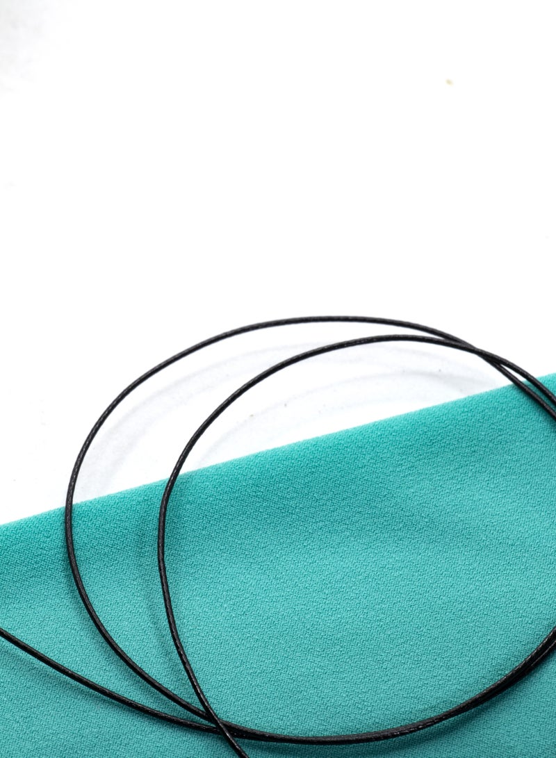 High-Quality Leather Cord - 200 Yards, Available in 0.8mm- Black - Image 3