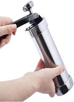 AKDC Drake Cookie Press Machine Biscuit Maker, Cake Making, Decorating Gun Kitchen Baking Pastry Tools Set (1-Silver)  - Image 3