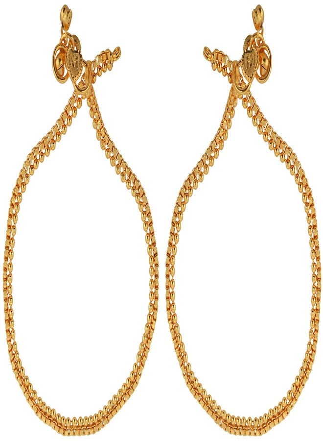 Memoir Gold Plated Rasrawa work Anklet for Women - Image 2