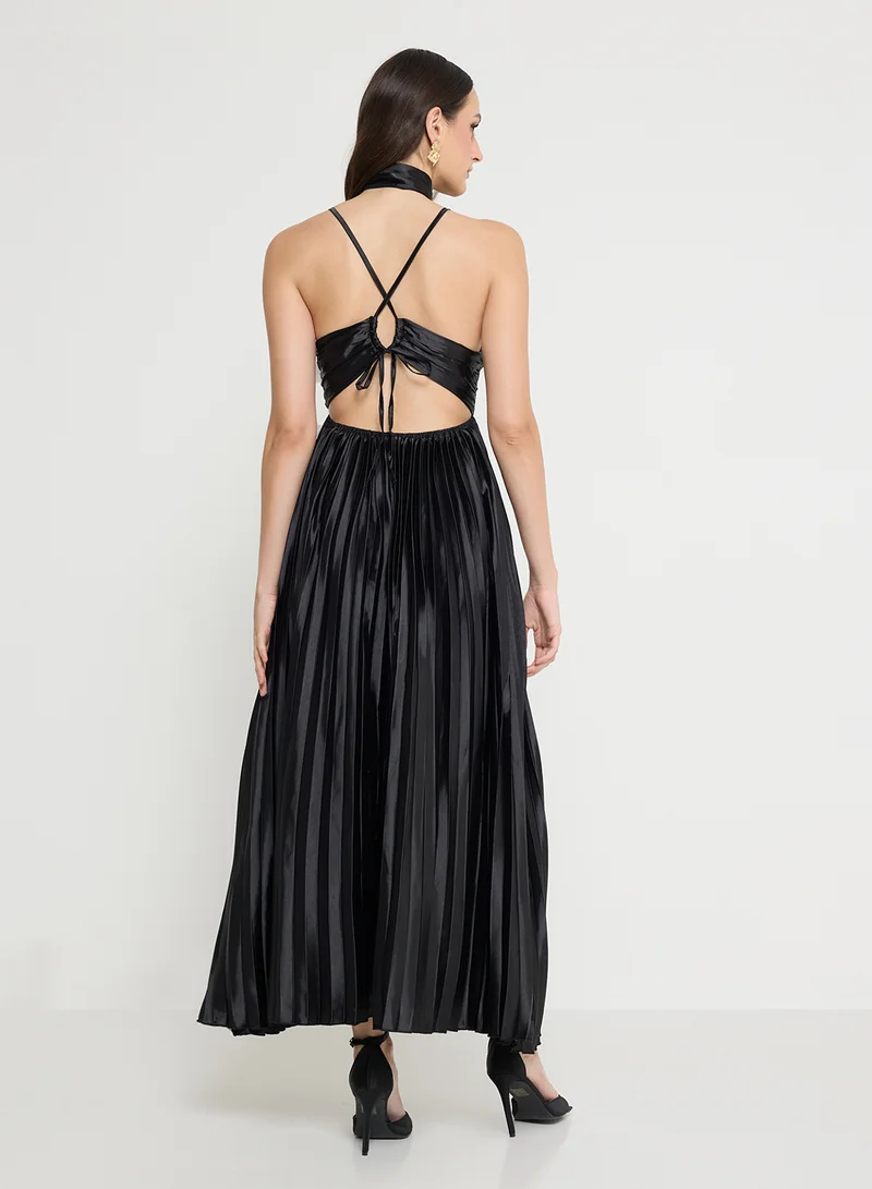 ايلا Pleated Strap Dres