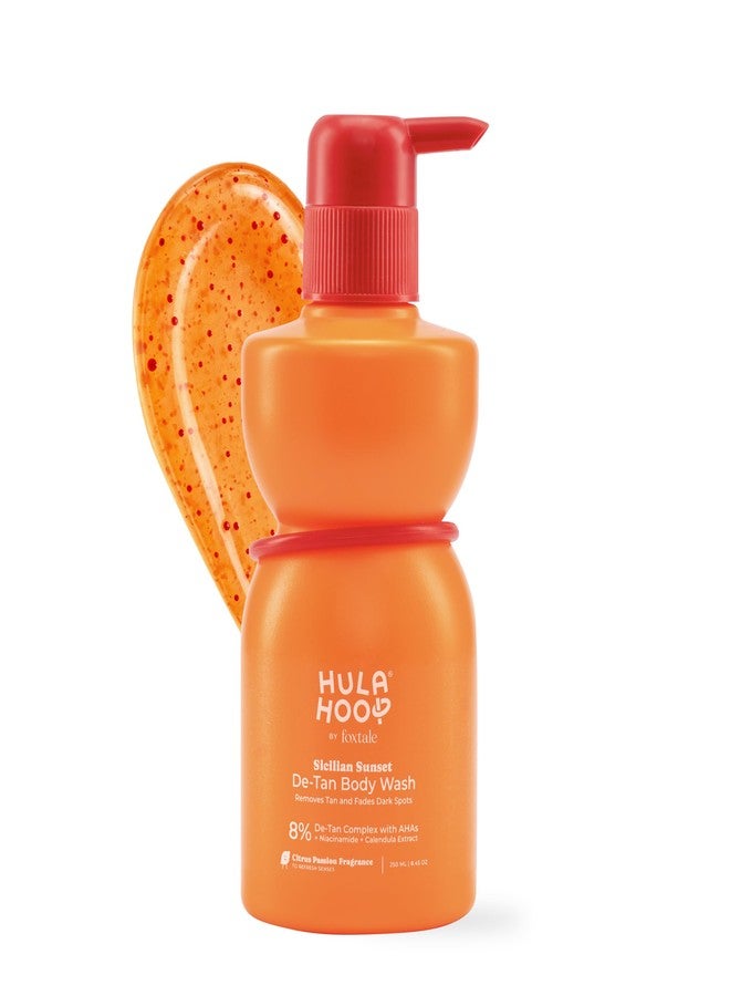 foxtale Hula Hoop 8% De-Tan Body Wash by Foxtale | Removes Tan & Reduces Pigmentation | With Niacinamide, Glycolic Acid, & Calendula Extract | For All Skin Types | 250 ml - Image 1