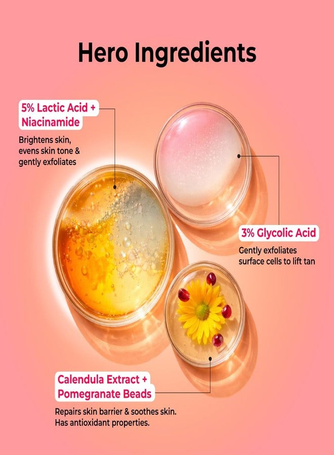 foxtale Hula Hoop 8% De-Tan Body Wash by Foxtale | Removes Tan & Reduces Pigmentation | With Niacinamide, Glycolic Acid, & Calendula Extract | For All Skin Types | 250 ml - Image 4