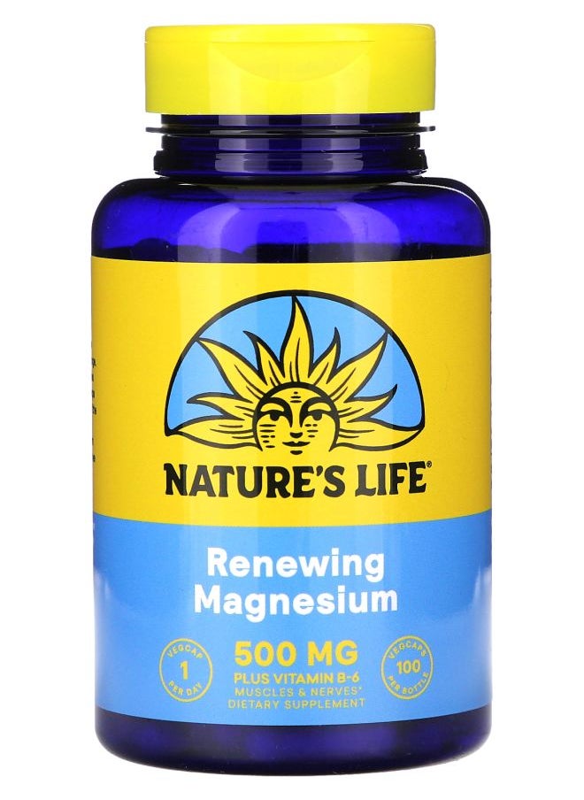 Nature's Life Renewing Magnesium 500 mg 100 Vegcaps 