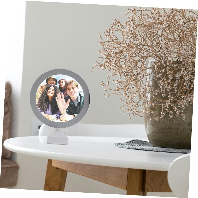 إطار صور LED متعدد الوظائف مع إضاءة لتزيين المنزل من البلاستيك - Image 4