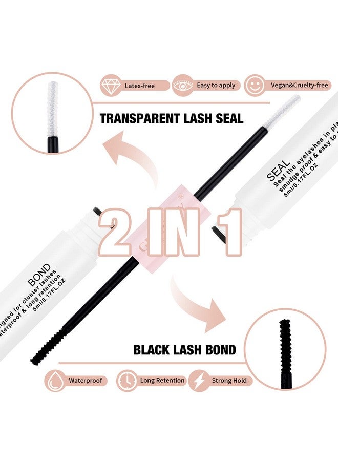 جيمري غراء رموش GEMERRY Lash Bond and Seal Cluster للرموش الفردية، يدوم طويلًا من 48 إلى 72 ساعة، مقاوم للماء، غراء رموش فردي لمجموعات الرموش، غراء لتمديدات الرموش يمكنكِ صنعه بنفسكِ في المنزل - Image 2