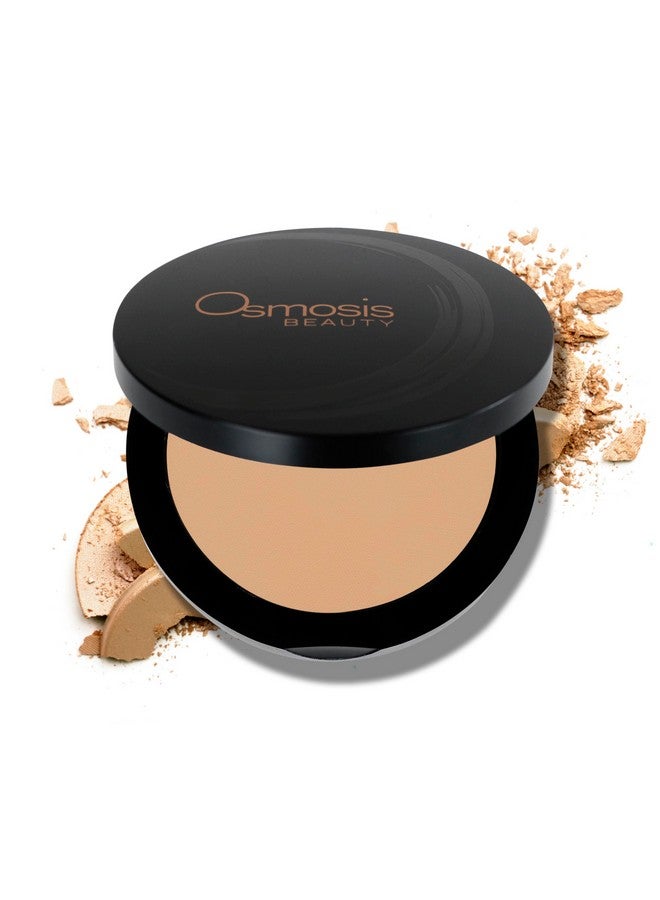 Osmosis Mineral Pressed Base Foundation, Lightweight Powder Makeup, Medium To Full Coverage, Matte Finish, 8 Shades, Natural Medium, 0.34 Oz - Image 1
